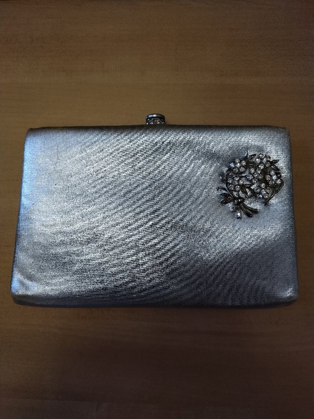 "After Five" Silver Evening Clutch
